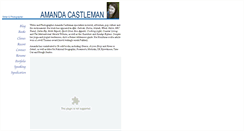 Desktop Screenshot of amandacastleman.com