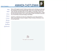 Tablet Screenshot of amandacastleman.com